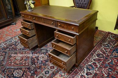 Scrivania ministeriale da centro stile inglese