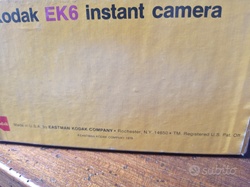 Kodak EK6 instant camera foto a colori