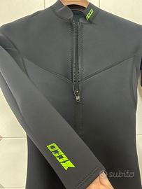 Top maglia in neoprene manica lunga