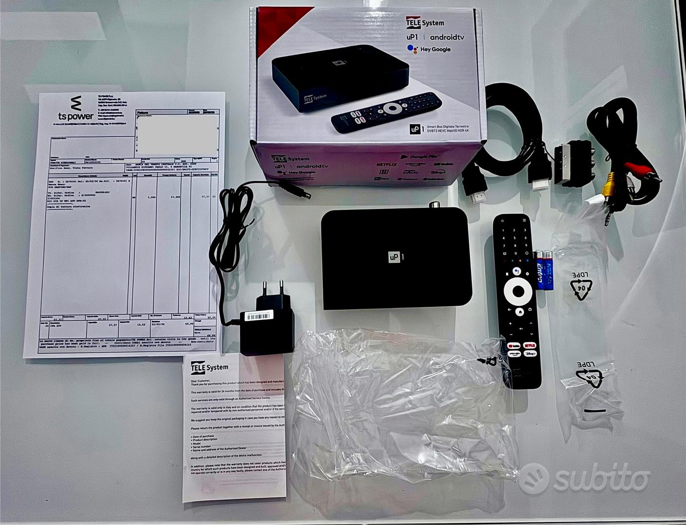 TeleSystem Tv box Android + decoder - Audio/Video In vendita a Perugia
