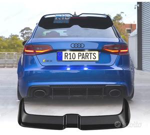 ALETTONE AUDI A3 8V 12-20 LOOK OETTINGER NERO LUCI