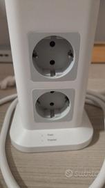 Multipresa a torre TESSAN 8 Schuko 3 USB
