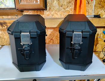 coppia valigie givi  alluminio 