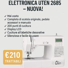  🎉Macchina da Cucire Elettronica Uten NUOVA