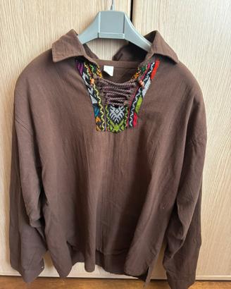 Camincia Marrone Stile Etnico