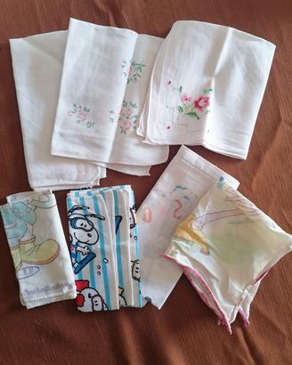 Topolino Snoopy Betty Boop fazzoletti vintage 80