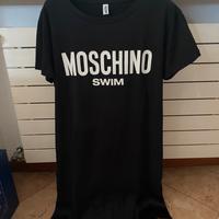 Abito in cotone Moschino Swim nero taglia S