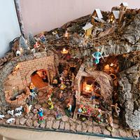 Presepe artigianale in Sughero