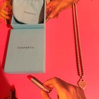 Tiffany collana argento con diamantino