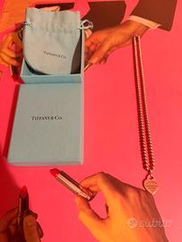 Tiffany collana argento con diamantino