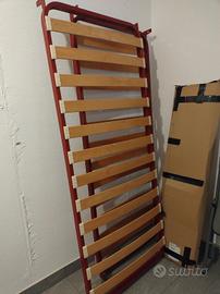 2 letti singoli completi di rete