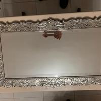 Specchiera in argento lavorato