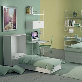 Letto a scomparsa singolo pieghevole
