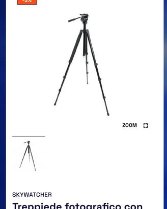 Treppiedi + adattatore smartphone e binocolo