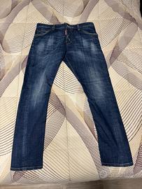 Dsquared2 jeans in washed denim TG 48