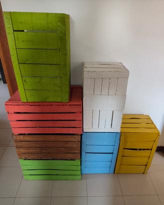 Cassette Legno Colorate