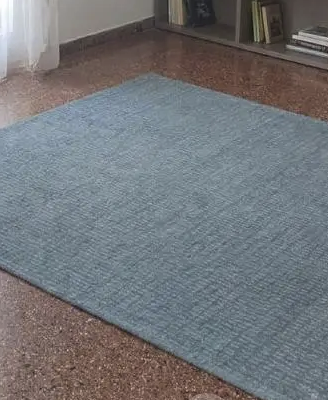 Tappeto azzurro carta zucchero 133x195 cm
