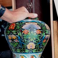 CAHEPOT CLOISONNE  GRANDE - antico CINA