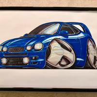Toyota Celica T20 94/99 illustrazione da mensola