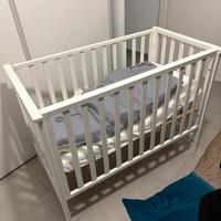 Lettino con sponde Azzurra+box chicco richiudibile