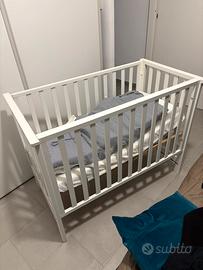 Lettino con sponde Azzurra+box chicco richiudibile