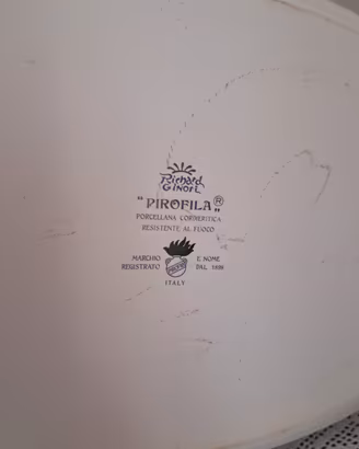 piatto porcellana Richard Ginori vintage 