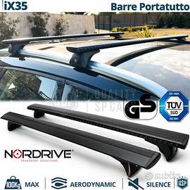 Barre Portatutto per Hyundai ix35 Alluminio Nero