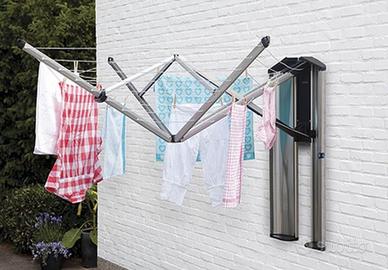 Brabantia stendibiancheria da parete con storage