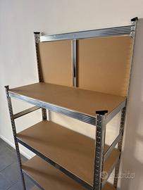 Scaffale in Metallo e Legno H180x90Lx40P
