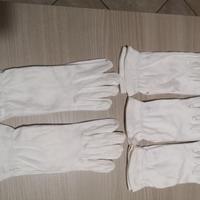 Set di 5 paia guanti bianchi da maggiordomo/lavoro