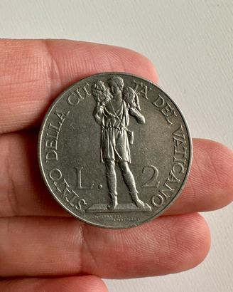 2 lire 1934 - Antica Moneta Citta del Vaticano