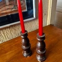 Coppia porta candele.
