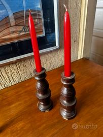 Coppia porta candele.
