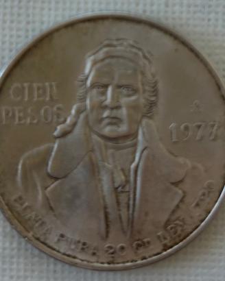 Cien  Pesos 1977, Estados Unidos Mexicano,