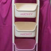 Pratico portaoggetti con tre scomparti,topolino