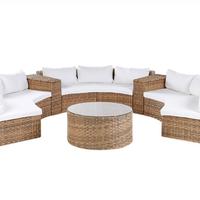 2 Set di DIVANI in vimini + 2 Tavolini