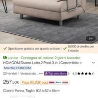 divano letto stretto 