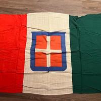 Rara Bandiera italiana storica casa Savoia h 87 cm
