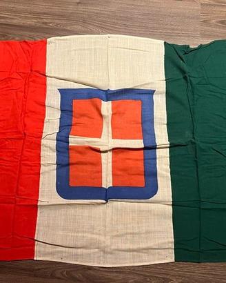 Rara Bandiera italiana storica casa Savoia h 87 cm