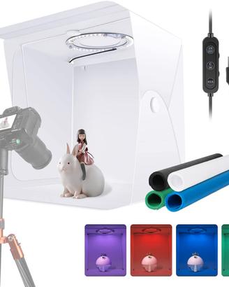 Studio foto portatile Neewer 40x40 LED RGB sfondi