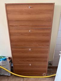 Scarpiera Legno 4 ante seminuova