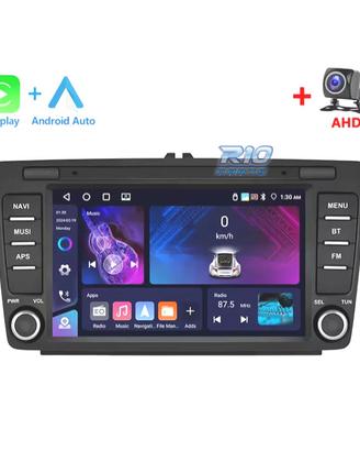 RADIO GPS ANDROID 10 PER SKODA OCTAVIA 09-13 USB T