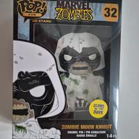 Funko pop pin Marvel Zombies Moon Knight Glow 