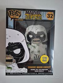 Funko pop pin Marvel Zombies Moon Knight Glow 