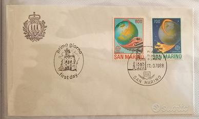 lettera San Marino primo giorno 1988 Europa