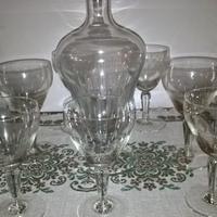 Servizio bicchieri da vino da 8 pezzi in cristallo