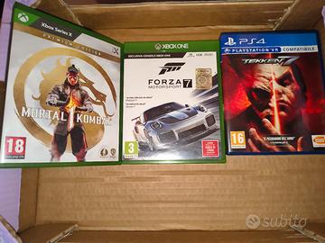 mortal Kombat 1 e forza 7 Xbox,Tekken 7 PS4 PS5 