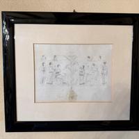 Quadri con stampe effetto matita elleniche