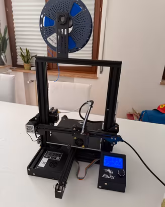 Stampante 3d Eder + filo di stampa blu
