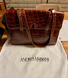 Borsa in coccodrillo vintage diAndrea Mabiani